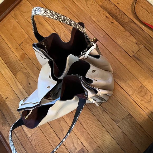 Coach Harmony Hobo 33 in Colorblock with Snakeskin Detail - Picture 4 of 11